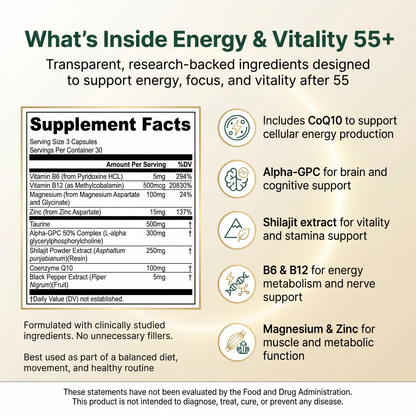 Energy & Vitality 55+